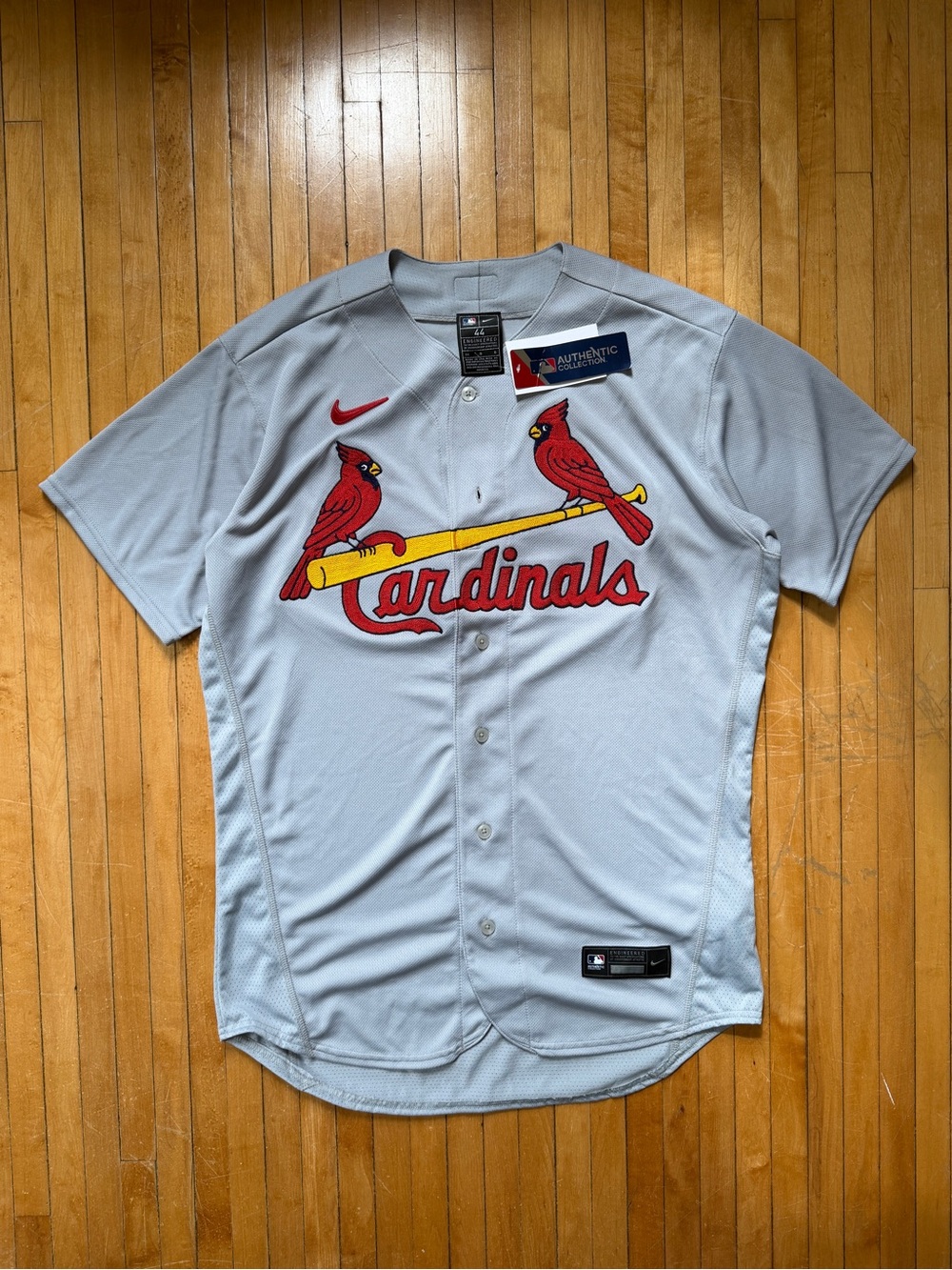 NWT Nike St. Louis Cardinals Authentic
On Field Elite Gray Road Jersey Sz. 44